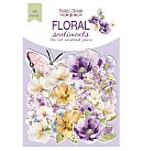 Izgrieztu papīra dekoru komplekts "Floral Sentiments", 54 gab.