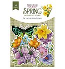 Izgrieztu papīra dekoru komplekts "Spring botanical story", 54 gab.