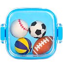 Dzēšgumiju komplekts uzglamāšanas trauciņā "Sporta bumbas", 4gb, Idena