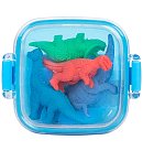Dzēšgumiju komplekts uzglamāšanas trauciņā "Dinozauri", 4gb, Idena