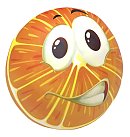 Mīksta bumbiņa "Orange", D: 10cm