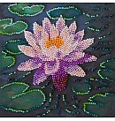 Izšūšanas komplekts ar pērlītēm "Water lily", 15x15 cm