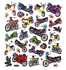 Dekoratīvas uzlīmes “Motorcycles”, 34 gab.