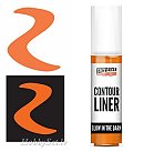 Fosforizēta kontūrkrāsa visām virsmām uz ūdens bāzes, 20ml, oranža, Pentart