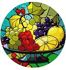 Komplekts gleznošanai pēc numuriem, "Assorted fruit", audekls uz apakšrāmja, D:33cm