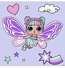 Komplekts gleznošanai pēc numuriem, "L.O.L. Surprise! O.M.G. Fairies Sweetiefly", audekls uz apakšrāmja, 40х40cm