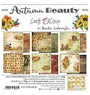 Scrapbooking paper collection "Autumn Beauty", 20.3x20.3cm, 190g/ m2, double-sided, 24 sheets