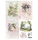 Rīsa dekupāžas papīrs "Memory of Spring Nr.2", A4, 25-30g/ m2