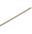Alumīnija ķēdīte, 6x3.6mm, garums 91.1 cm, gaišā vara tonis