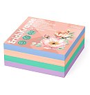 Līmlapiņu kubs "Pastel Bloom", 75х75 mm, 400 lapas, 4 krāsas