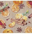 Salvetes dekupāžai, 33x33 cm, 2 gb, "Tangerine", ZS