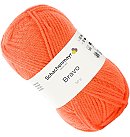 Dzija "Bravo", 100% akrils, 50g, ķirbju oranža