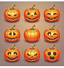 Salvetes dekupāžai, 33x33 cm, 2 gb, "Halloween pumpkins"