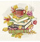 Salvetes dekupāžai, 33x33 cm, 2 gb, "READING TIME cream"