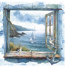 Salvetes dekupāžai, 33x33 cm, 2 gb, "Sea View"