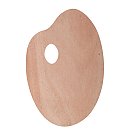 Koka palete, ovāla, 20x30cm, 3mm