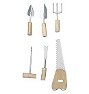 Metāla/ koka dekoru komplekts "Tools", 4-6.5cm, 6 veidi, 6gab.