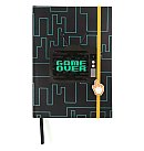 Pierakstu klade "Game Over", A5, cietais vāks ar gumiju, rūtiņu lapas, 80g/ m2, Idena