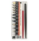 Kaligrāfijas komplekts "Student Art Set", 11 rakstāmspalvu veidi, 2 spalvaskātu veidi