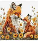 Izšūšanas komplekts krustdūrienā "Tenderness", 22x22cm