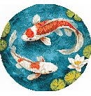 Izšūšanas komplekts krustdūrienā "Carps", 21,5x20cm