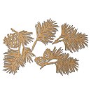 Dekoru komplekts no skaidu plātnes "Winter botanical diary" (759), kraft, ZS
