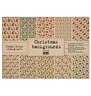 Skrapbukinga kraft-papīra kolekcija ''Christmas Backgrounds'', A3 (42x29.7cm), 100g/ m2, 10 vienpusējas loksnes, ZS