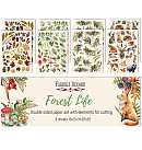 Izgriežamu motīvu komplekts "Forest life", 15x20cm, 250g/ m2 (8 loksnes, 4 dizaini)