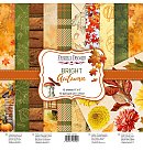 Skrapbukinga papīra kolekcija "Bright Autumn", 20x20cm, 200g/ m2, 10 divpusējas