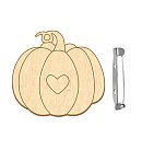 MDF brošas sagatave “Romantic pumpkin”, 45х45mm, biezums 3mm