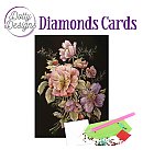 Dotty Designs Diamond Cards - Roses in Black, 10x15cm