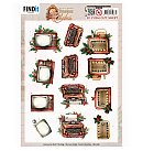 Izgrieztu motīvu loksne 3D atklātnēm "Berries Beauties - Timeless Christmas - Timeless Devices", A4, 1 loksne