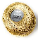 Metalizēts tambordiegs "Glitter uni", Nr.8201, 25g, gaišais zelts