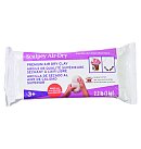 Modelēšanas māls (plastika), sacietē gaisa ietekmē, 1kg, balts