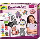 3D uzlīmju veidošanas komplekts "Diamond Art" uzglabāšanas kastē, 19 dizaini