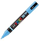 Marķieris uz ūdens bāzes "UNI Posca PC-5BR", gaiši zils (8)