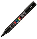 Marķieris uz ūdens bāzes "UNI Posca PC-5BR", melns (24)