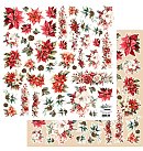Izgriežami motīvi "Ho Ho Ho – Flowers", 30.5x30.5cm, 250g/ m2, 1 loksne