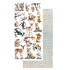 Izgriežami motīvi "Memory of Spring – Animals", 15.75x30.5cm, 250g/ m2, 1 loksne