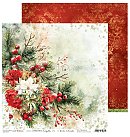 Skrapbukinga papīrs "Christmas Everywhere - 01", divpusējs, 30.5x30.5 cm, 250g/ m2, 1 loksne ZS