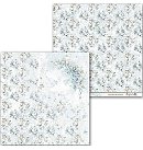 Skrapbukinga papīrs "Winter It’s Coming - Flowers", divpusējs, 30.5x30.5 cm, 250g/ m2, 1 loksne