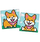 Dimantu mozaīkas komplekts ar magnētisko pamatni "Playful dogs", 2 gab. komplekts
