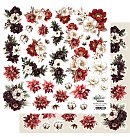 Izgriežami motīvi "Wonderful Christmas Time – flowers", 30.5x30.5cm, 250g/ m2, 1 loksne