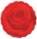 Krūžu paliktņi "Roze", D: 8cm, 20 gab, sarkans