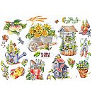 Izšūšanas komplekts krustdūrienā "Garden stories", 31x44cm