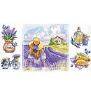 Izšūšanas komplekts krustdūrienā "Provence charm", 43x22cm