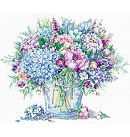 Izšūšanas komplekts krustdūrienā "Summer bouquet", 33x30cm