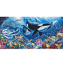 Izšūšanas komplekts krustdūrienā "Underwater Ballet", 50x26cm