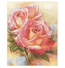 Izšūšanas komplekts krustdūrienā "Pink dreams", 28x36cm