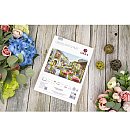 Cross-stitch kit "Fiori Caffes", 52x35cm